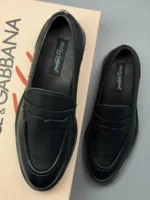 Мужские лоферы Dolce Gabbana чёрного цвета, артикул 344454 — фото 4