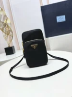 Мужская сумка мессенджер Prada чёрного цвета, артикул 344469