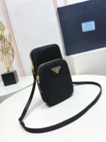 Мужская сумка мессенджер Prada чёрного цвета, артикул 344469 — фото 3