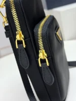 Мужская сумка мессенджер Prada чёрного цвета, артикул 344469 — фото 6