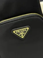Мужская сумка мессенджер Prada чёрного цвета, артикул 344469 — фото 8