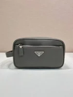 Мужской несессер Prada серого цвета, артикул 344474