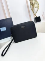 Мужской клатч Prada тёмно-синего цвета, артикул 344475