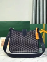 Мужская сумка мессенджер Goyard тёмно-синего цвета, артикул 344484