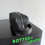 Мужской несессер Bottega Veneta чёрного цвета, артикул 344505 — фото 6