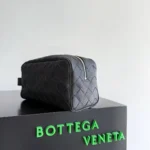 Мужской несессер Bottega Veneta чёрного цвета, артикул 344505 — фото 8