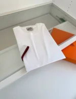 Мужская футболка Hermes белого цвета, артикул 344642 — фото 3