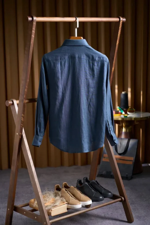 Льняная рубашка ZEGNA — фото 2