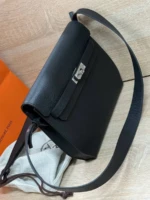 Мужская сумка мессенджер Hermes чёрного цвета, артикул 344721 — фото 5