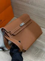 Мужская сумка мессенджер Hermes коричневого цвета, артикул 344723 — фото 4