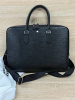Мужской портфель MONTBLANC чёрного цвета, артикул 344726