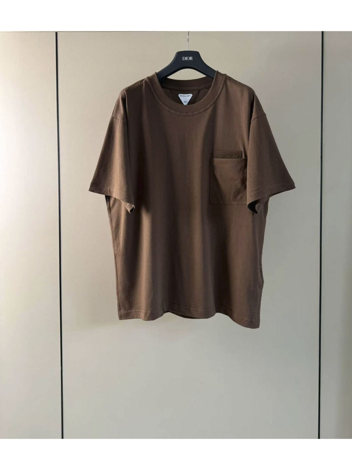 6 Мужская футболка Bottega Veneta коричневого цвета, артикул 343447