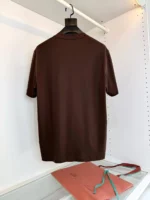 Мужская футболка Loro Piana коричневого цвета, артикул 343385 — фото 2