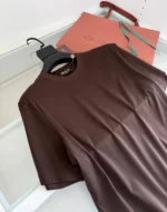 Мужская футболка Loro Piana коричневого цвета, артикул 343385 — фото 3