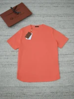 Мужская футболка Loro Piana красного цвета, артикул 343402