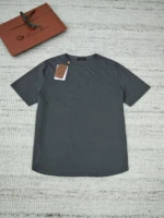 Мужская футболка Loro Piana серого цвета, артикул 343409