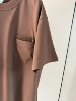 Мужская футболка Bottega Veneta коричневого цвета, артикул 343447 — фото 5