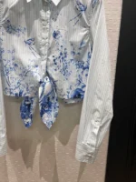 Женская рубашка Dior голубого цвета, артикул 343569 — фото 6