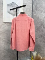 Мужская рубашка Loro Piana розового цвета, артикул 343485 — фото 2