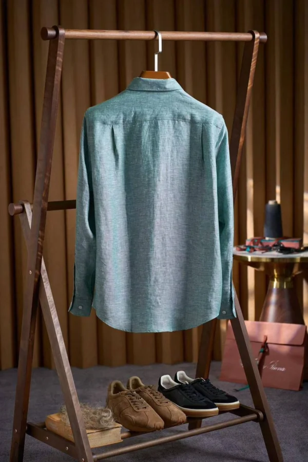 Льняная рубашка LORO PIANA — фото 2