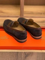 Мужские лоферы Hermes коричневого цвета, артикул 343521 — фото 6