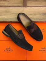 Мужские лоферы Hermes коричневого цвета, артикул 343521 — фото 3