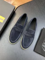 Мужские лоферы Zegna тёмно-синего цвета, артикул 343547 — фото 2