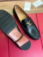 Мужские лоферы Valentino чёрного цвета, артикул 343661 — фото 6