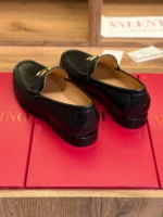 Мужские лоферы Valentino чёрного цвета, артикул 343661 — фото 5