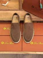 Мужские лоферы Loro Piana коричневого цвета, артикул 343674 — фото 2
