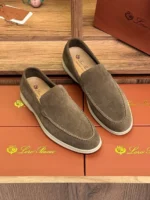 Мужские лоферы Loro Piana коричневого цвета, артикул 343683 — фото 3