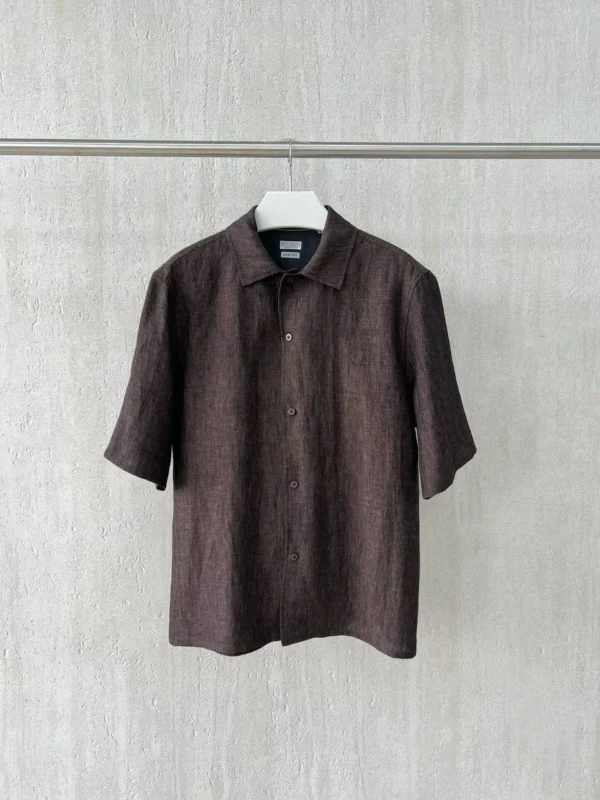 Льняная рубашка BRUNELLO CUCINELLI