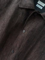 Мужская рубашка Brunello Cucinelli коричневого цвета, артикул 345201 — фото 9