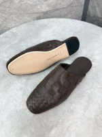 Мужские мюли Bottega Veneta коричневого цвета, артикул 343830 — фото 5
