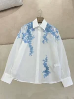 Женская рубашка Ermanno Scervino белого цвета, артикул 343724