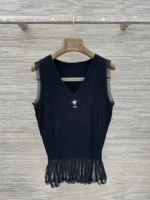 Женский топ Dior чёрного цвета, артикул 343727