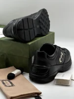 Мужские кроссовки Gucci чёрного цвета, артикул 343862 — фото 8