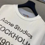 Мужская футболка Acne Studios белого цвета, артикул 343983 — фото 4