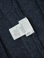 Мужская футболка Brunello Cucinelli тёмно-синего цвета, артикул 344008 — фото 10