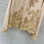 Женская рубашка Ermanno Scervino бежевого цвета, артикул 343772 — фото 6