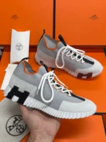 Мужские кроссовки Hermes серого цвета, артикул 343873