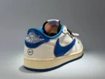 Кеды NIKE Air Jordan 1 Retro Low OG SP x Fragment Design x Travis Scott Sail Military Blue — фото 4