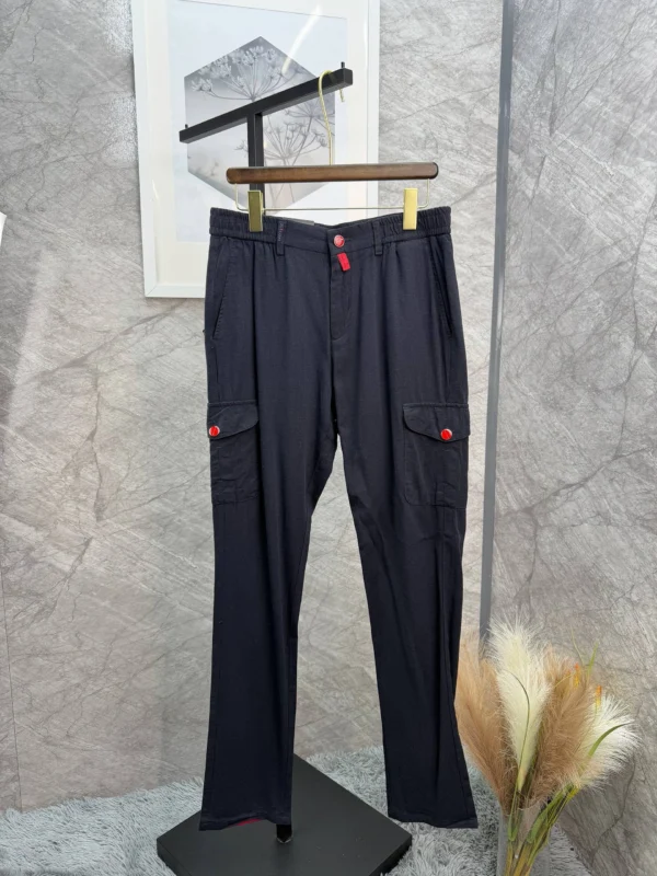 Льняные брюки карго KITON