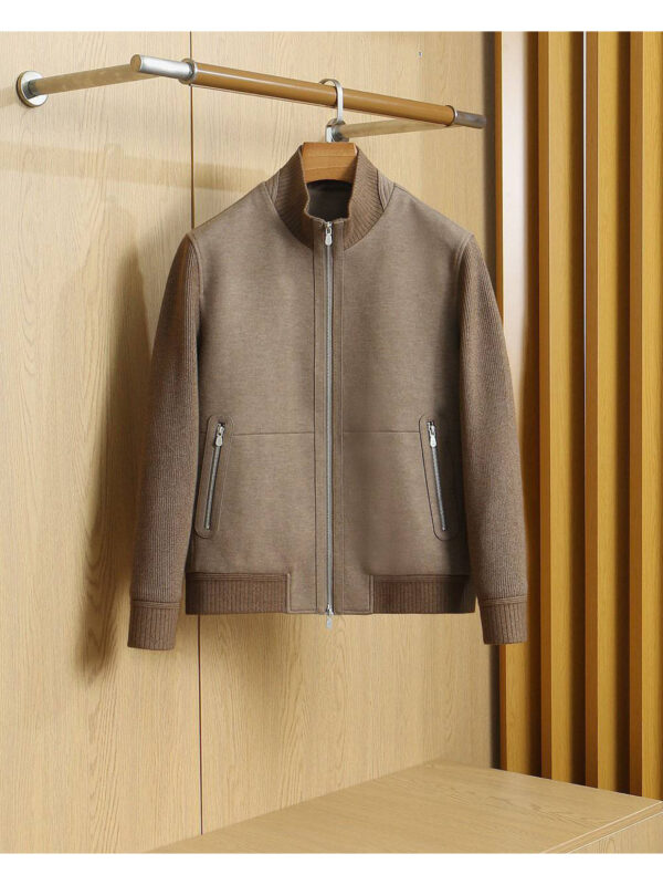 Куртка с вязанными рукавами ZEGNA