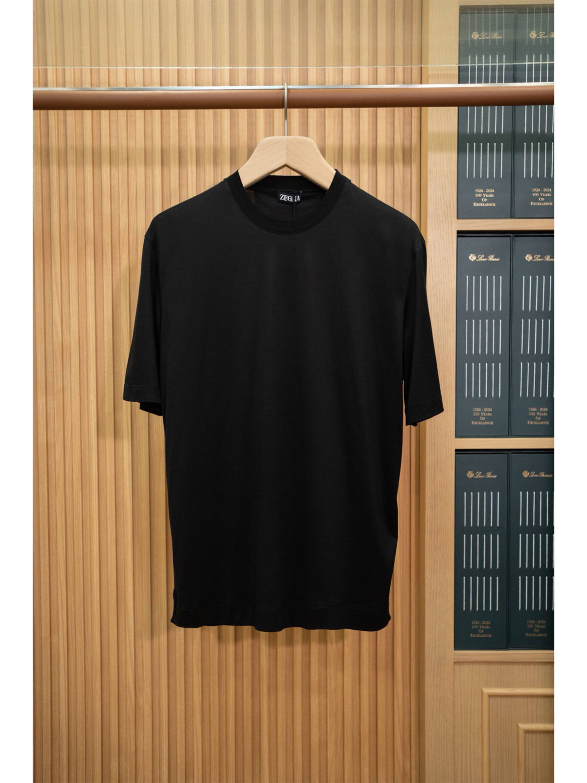2 Мужская футболка Zegna чёрного цвета, артикул 346099