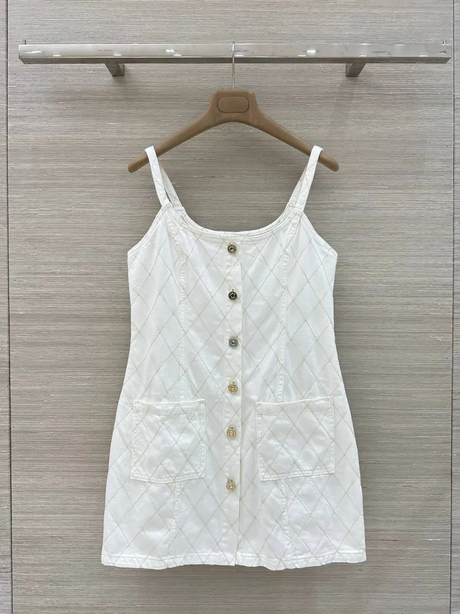 344763_1 Женское платье Chanel белого цвета, артикул 344763