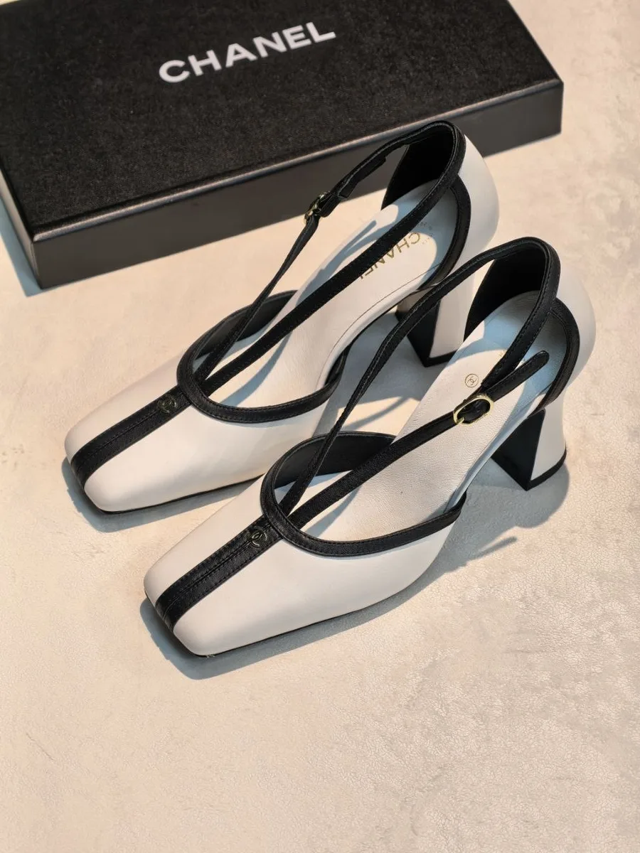 344835_1 Женские туфли Chanel белого цвета, артикул 344835