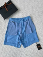 Мужские шорты Zegna голубого цвета, артикул 344887 — фото 3