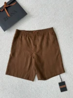 Мужские шорты Zegna коричневого цвета, артикул 344888