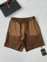 Мужские шорты Zegna коричневого цвета, артикул 344888 — фото 3